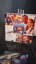 Custom Photo Collage Rock Slate Clock – Personalized Family Stone Clock by Daisy's Printing